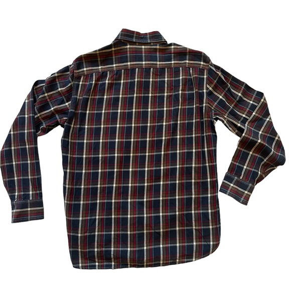 SOLD Lucky Brand Men’s Shirt Long Sleeve Button Down Blue and Red Plaid Size Med - Picture 2 of 6